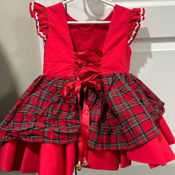 COPY - Dollcake Red Christmas plaid 4T - Picture 6 of 9